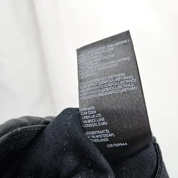 Anthrpologie Pilcro Glasgow Faux Leather Skinny Pants Black Pull On Size 27 - Picture 8 of 8